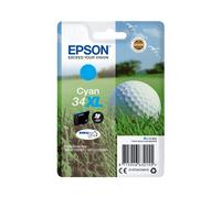 Epson 34XL Cyan DURABrite Ultra Ink - Cartouche jet d'encre, 10.8ml, 950 pages, Original, High Yield (XL), WorkForce Pro WF-3720DWF/WF-3725DWF