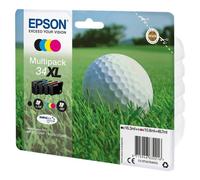 Epson 34XL - Pack de 4 - XL - noir, jaune, cyan, magenta - original - emballage coque avec alarme radioélectrique/ acoustique - cartouche d'encre - pour WorkForce Pro WF-3720DWF, WF-3725DWF