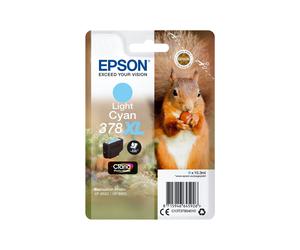 Epson 378XL Light Cyan C13T37954010 - Cartouche d'encre pigmentée jet d'encre, 10.3ml, 830 pages, compatible Expression Photo XP-8500/8505