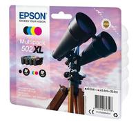 Epson 502XL Multipack - Pack de 4 - noir pigmenté, jaune, cyan, magenta - original - adressable par e-mail - cartouche d'encre - pour Expression Home XP-5100, 5105, 5150, 5155; WorkForce WF-2860, 2865