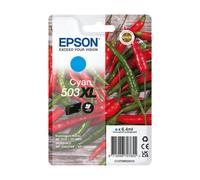 Epson 503XL Chillies, Genuine Cyan Ink Cartridge XL High Capacity Cyan