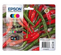 Epson 503 XL Multipack - pack de 4 - XL - noir, jaune, cyan, magenta - original - cartouche d'encre - C13T09R94020