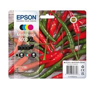 Epson 503XL cartouche d'encre 4 pièce(s) Original Rendement élevé (XL) Noir, Cyan, Magenta, Jaune
