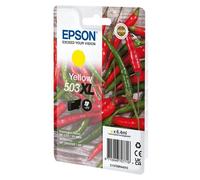 Epson 503XL Singlepack - 6.4 ml - XL - jaune - original - emballage coque avec alarme radioélectrique/ acoustique - cartouche d'encre - pour Expression Home XP-5200, XP-5205; WorkForce...