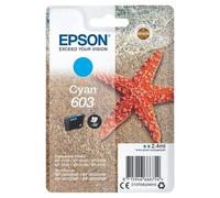 Epson 603 - 2.4 ml - cyan - original - emballage coque avec alarme radioélectrique/ acoustique - cartouche d'encre - pour Expression Home XP-2150, 2155, 3150, 3155, 4150, 4155; WorkForce WF-2820, 2840
