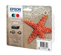 Epson 603 Pack de 4 cartouches 1 noir et 3 couleurs pour imprimante jet d'encre