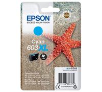 Epson 603 XL ''Étoile de mer'' Cartouche d'encre originale grande capacité C13T03A24010 - Cyan