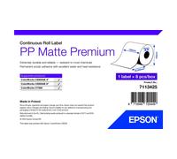 Epson Premium - Polypropylène (PP) - mat - adhésif permanent en acrylique - Rouleau (10,2 cm x 55 m) 8 rouleau(x) papier continu pour étiquette
