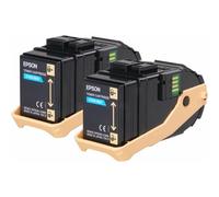 Epson Pack 2 toners cyan AL-C9300N (2 x 7 500 pages)