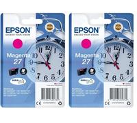 Epson Alarm Clock Cartouche Réveil 27 - Encre DURABrite Ultra M (Lot de 2)