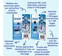 Epson Alarm clock Singlepack Magenta 27 DURABrite Ultra Ink, Rendement standard, Magenta, Encre à pigments, 3,6 ml, 1 pièce(s), 300 pages C13T27034012