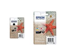Epson approprié pour XP2100 Encre 603XL N Noir L 8,9 ML & C13T03U54010 approprié pour XP2100 Encre Couleur Multipack St Nr.603 7,2 ML