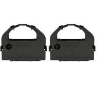 Epson C13S015262 Rubans pour Matricielles Noir pour LQ-670/680/ 680pro/ 860/1060/2500/2500+/2550 (Lot de 2)