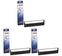 Epson C13S015633 Ruban d'impression Noir LQ-350/300/+/+II (Lot de 3)