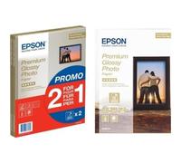 Epson C13S042169 - Pack de 2 - Papier Photo Premium Glacé - A4-2x15 Feuilles & Premium Glossy Photo Paper Papier photo brillant 130 x 180 mm 30 feuilles