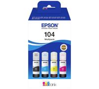 Epson C13T00P640 104 EcoTank Multipack Encre de rechange d'origine Epson noir, cyan, jaune, magenta 260 ml