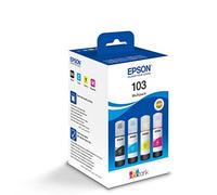 Epson C13T00S64A Lot de 4 Cartouches d'encre d'origine Noir, Cyan, Magenta, Jaune