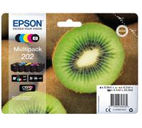 Epson C13T02E74010/202 Cartouche d'encre multi pack Bk,PBk,C,M,Y 6,9ml + 4x4,1ml UE5 pour Epson XP 6000
