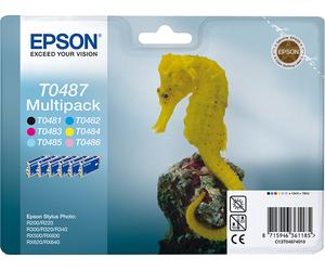 Epson C13T04874010/T0487 - Cartouche d'encre multipack couleurs (Pack de 5)