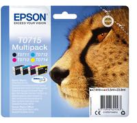 Epson Multipack "Guépard" (T0715) - Encres DURABrite Ultra N, C, M, J