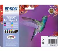 Epson C13T08074011/T0807 - Cartouche d'encre multipack couleurs, 6 x 220 pages