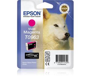 Epson C13T09634010/T0963 - Cartouche d'encre magenta, 865 pages
