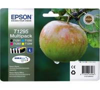 Epson C13T12954020 T1295 Cartouche d'encre MultiPack Bk,C,M,Y Blister Radio Frequency 11,2 ml + 3x7 ml VE=4 pour Epson Stylus BX 320 SX 235 W SX 420 SX 525 WF 3500