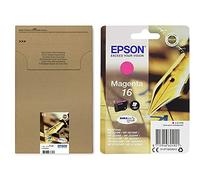 Epson C13T16264012 Durabrite Ultra Ink, Multipack 16, Pack de 4 (Noir, Magenta, Bleu, Jaune), 14,7 ML & C13T16234010-16 Cartouche d'encre - Magenta Amazon Dash Replenishment est prêt