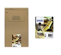 Epson C13T16264012 Durabrite Ultra Ink, Multipack 16, Pack de 4 (Noir, Magenta, Bleu, Jaune), 14,7 ML & Cartouche d'encre Noir 16 XL Amazon Dash Replenishment est prêt 235M182