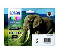Epson C13T24284011 24 Cartouche D'Encre Multipack Bk,C,M,Y,LC,LM, 360 Pages 1x2
