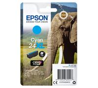 Epson C13T24324012/24XL - Cartouche d'encre cyan haute capacité, 500 pages