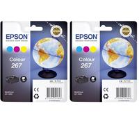 Epson C13T26704010 approprié pour WF100W Encre Couleur 6, 7ml 200 Pages (Lot de 2)