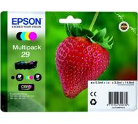 Epson C13T29864020 29 Cartouche d'encre MultiPack Bk,C,M,Y Blister Radio Frequency 5,3ml + 3x3,2ml VE=4 pour Epson XP 235 335