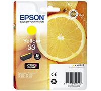 Epson C13T33444012|33 Cartouche d'encre jaune, 300 Feuilles ISO/IEC 19752 4.5ml pour Epson XP 530