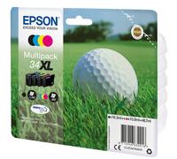 Epson C13T34764010/34XL Cartouche d'encre multi pack Bk,C,M,Y haute capacité 16,3ml + 3x10,8ml UE4 pour Epson WF-3720