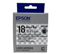 EPSON C53S655008 LK-5TBN Étiquettes Noir Sur Transparent 18mmX9mt LW-600P /