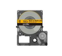 Epson Cartouche d'étiquetage LabelWorks LK-5YBJ - Noir sur jaune mat 18 mm 8 m pour LW-C610/LW-C410