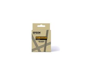 Epson C53S672076 Ruban d'étiqueteuse Noir sur Jaune 24mm Compatible Epson LK-6YBJ