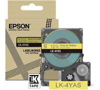 Epson C53S672104 Ruban GrisSurJaune Original LK-4YAS