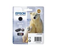 Epson Cartouche C13T26014010 Ours Polaire - Encre Noire à Pigments Claria Premium Ink - Compatibilité XP-600/605/700/800 - 1 Pièce