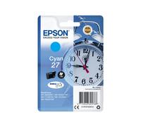 Epson Cartouche Cyan DURABrite Ultra Ink 27 Standard C13T27024012, 3,6ml, 300 pages, Jet d'encre, WorkForce WF-7xxx.