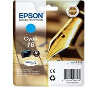 EPSON Cartouche d'encre 16 Cyan - Stylo plume (C13T16224022)