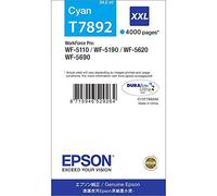 Epson Cartouche d'encre compatible avec Imprimante WF5110WF 4000 côtés Cyan