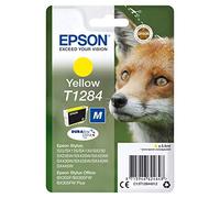 Epson T1284 - Taille M - jaune - original - emballage coque avec alarme radioélectrique/ acoustique - cartouche d'encre - pour Stylus S22, SX230, SX235, SX420, SX430, SX435, SX438, SX440, SX445;...