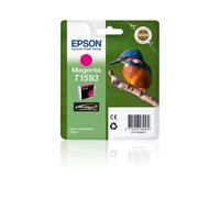 Epson Cartouche d'encre Magenta C13T15934010 UltraChrome Hi-Gloss2, 17ml, Rendement 1200 pages, Jet d'encre à pigments, Compatibilité Epson Stylus Photo R2000