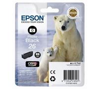 EPSON Cartouche d'encre T2611 Noir photo - Ours Polaire (C13T26114010)