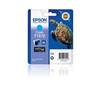 Epson T1572 Cartouche d'encre d'origine Cyan Amazon Dash Replenishment est prêt