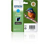 Cartouche Jet d'encre Epson C13T15924010 Cyan UltraChrome Hi-Gloss2 17ml, Rendement 1200 pages, Compatibilité Epson Stylus Photo R2000