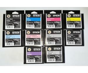Epson Cartouches d'encre T46S Originales, Ensemble Complet, T46S1, T46S2, T46S3, T46S4, T46S5, T46S6, T46S7, T46S8, T46S9, T46SD pour SureColor SC-P700