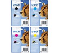 Epson Cheetah Black Cyan Magenta Yellow Ink Cartridge Bundle Pack